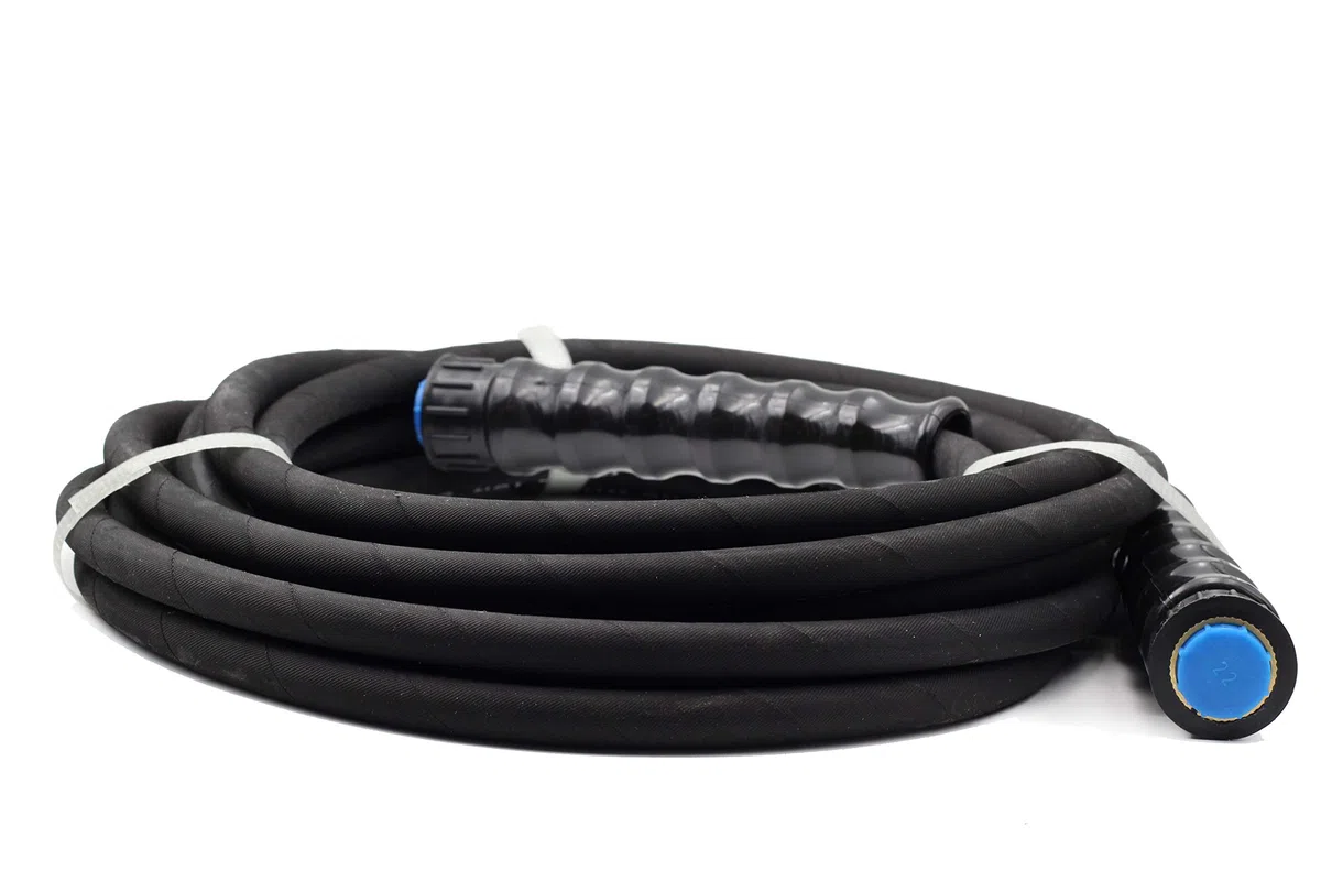 ✦3200 PSI ✦ Manguera de repuesto de goma resistente para lavadoras a presión con conector M22x1.5 (7.5m)