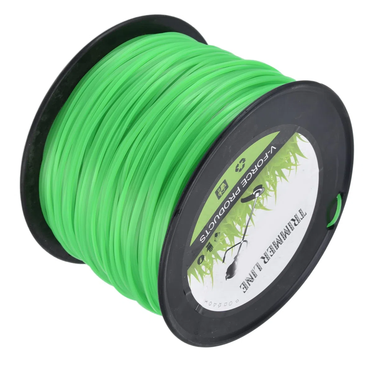 Línea de cortacésped, cable de hilo para cortacésped, hilo de hilo para cortacésped de 2,0 mm, hilo de hilo para cortacésped de 2,0 mm y 372 metros, cable de hilo para cortacésped, hilo de hilo verde