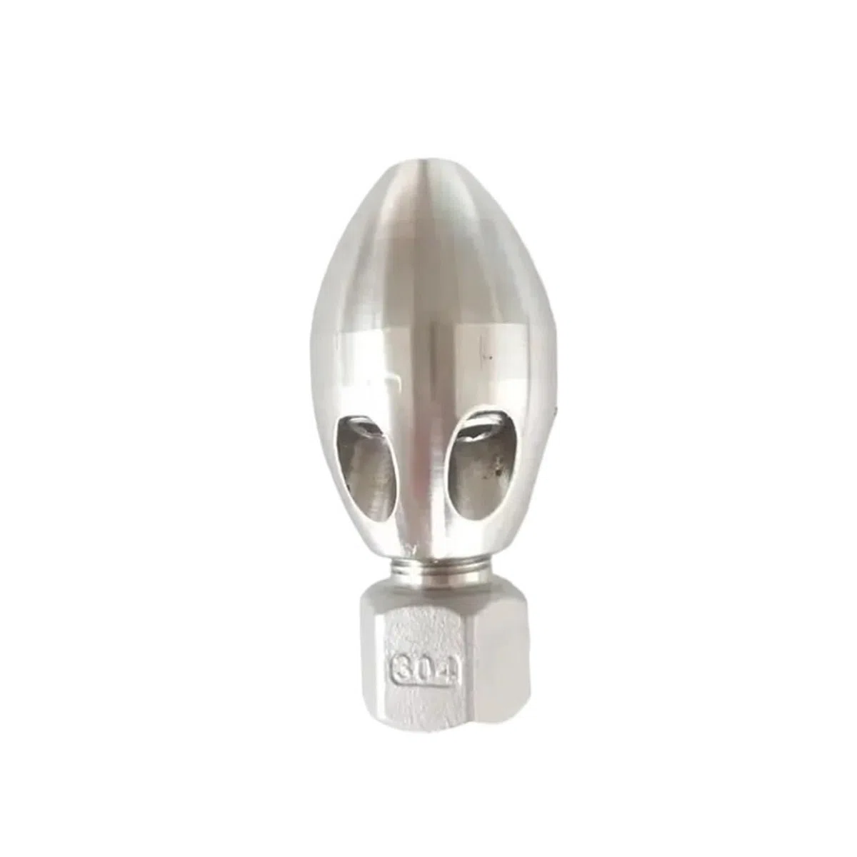 Boquilla jetter alcantarillado 3/8, 1 frontal 6 traseros, inox | Boquilla de lavado con rosca hembra para desagües y tuberías, presión 50-300 bar(M22 male 150L)