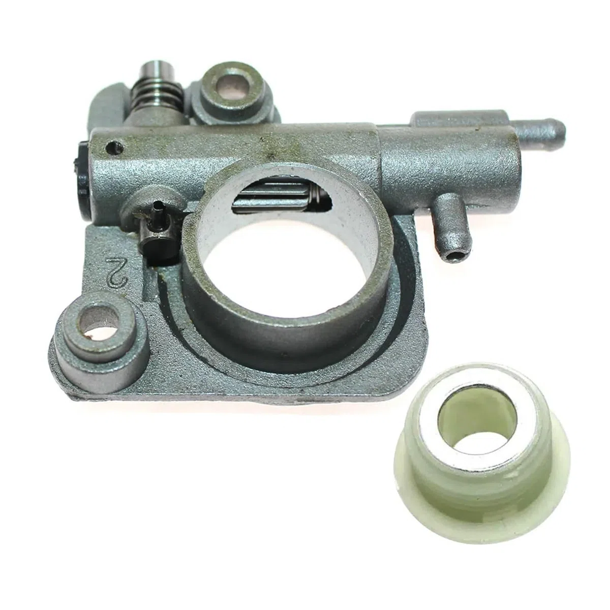 Aceite con Conjunto de Tornillo sin Fin Apto for Motosierra 358TS CS02200080 P021033920 V652000030 Piezas de Repuesto