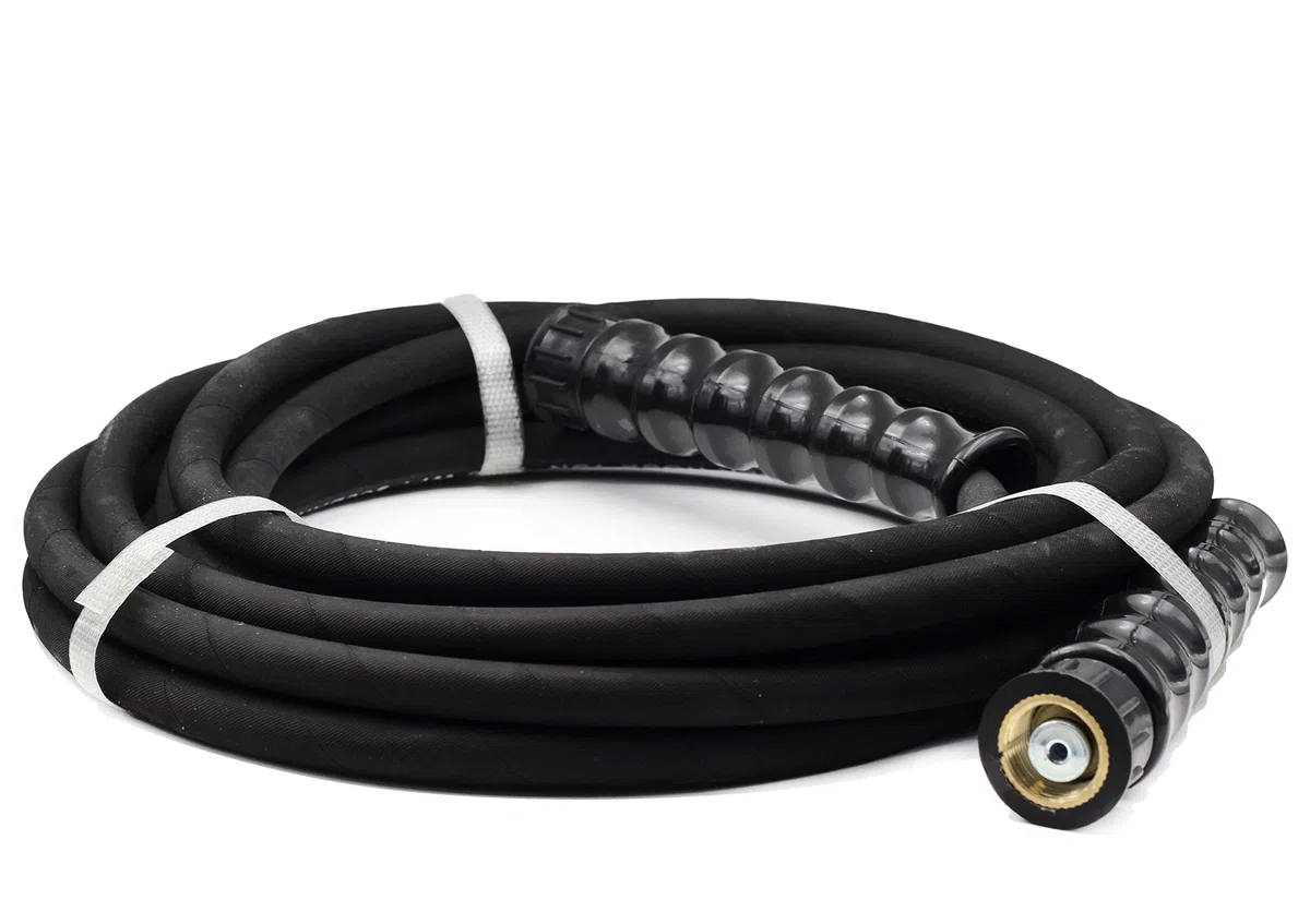 ✦3200 PSI ✦ Manguera de repuesto de goma resistente para lavadoras a presión con conector M22x1.5 (7.5m)