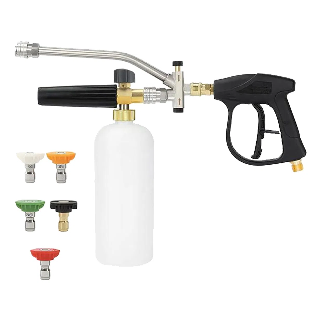 Lanza Espumadora Para Hidrolimpiadora Boquillas Para Lavadora | Pistola Con Doble Cabezal Para Limpieza Detallada De Coches Y Hogar