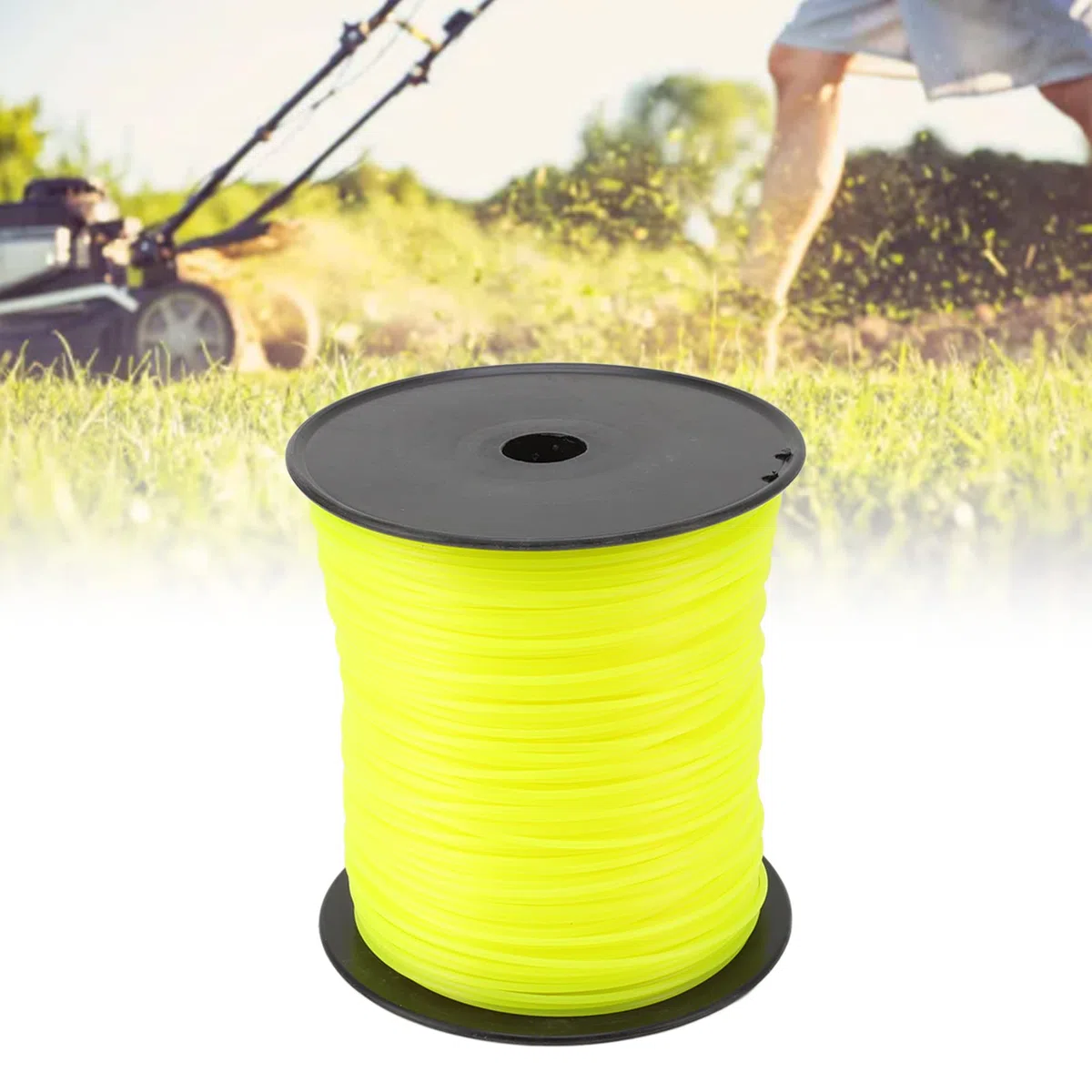 Fdit Hilo de Desbrozadora de Nailon, Cortacésped de 3 Mm, Carrete Redondo, Repuesto de Cuerda para Devorador de Malas Hierbas de Alta Resistencia para Limpieza de Césped de Jardín (300 m/328,08