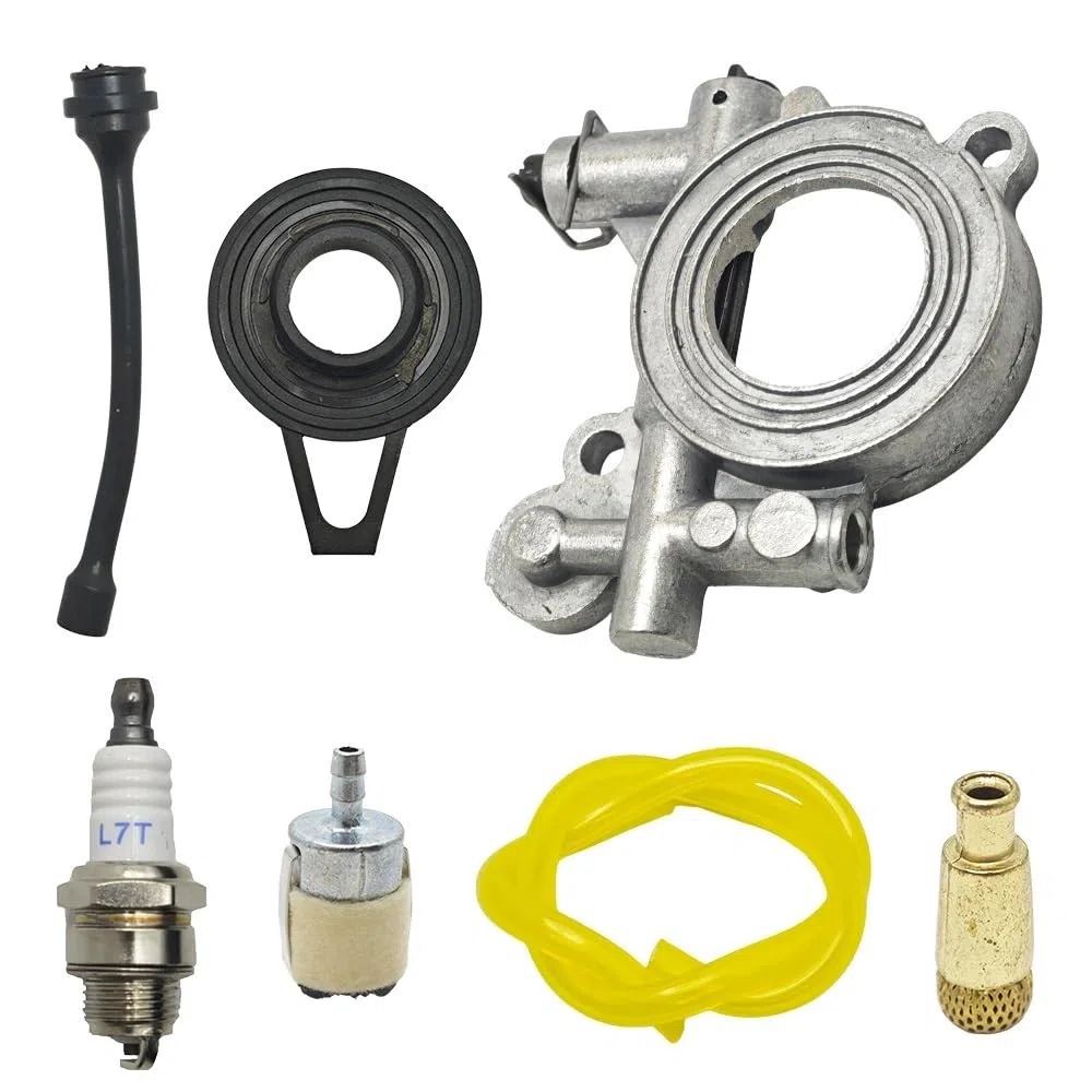 Kit de línea F de Aceite for Engranaje helicoidal de Bomba de Aceite, Compatible con motosierras Hus 362, 365, 371, 372, 372XP, 385 y 390. Reemplaza 503521305, 503 42 67-01.