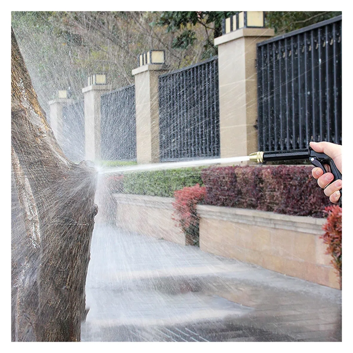 Hidrolimpiadoras Pistola De Agua De Alta Presión Portátil, Máquina De Lavado De Coches, Lavadora Inalámbrica, Herramienta De Limpieza, Manguera De Riego De Jardín, Boquilla, Pistola Rociadora(6PCS)