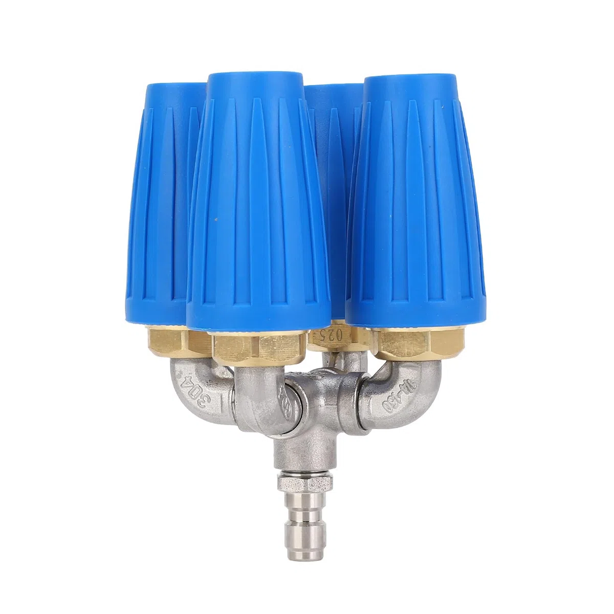Boquilla Turbo para Lavadora a Presión, Boquilla Giratoria 4 en 1 de 4000 PSI, Acero Inoxidable 304 y Latón con Conector Rápido de 1 4 Pulgadas para Automóviles, Pisos, Herramientas Exteriores