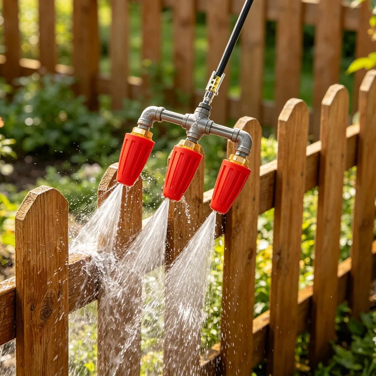 Boquilla Triple Turbo Giratoria 360 Grados 275 Bares Resistente | Boquilla Turbo Para Hidrolimpiadora para Casa Jardín Pavimento Cercas Suelo Paredes Tarima Entrada