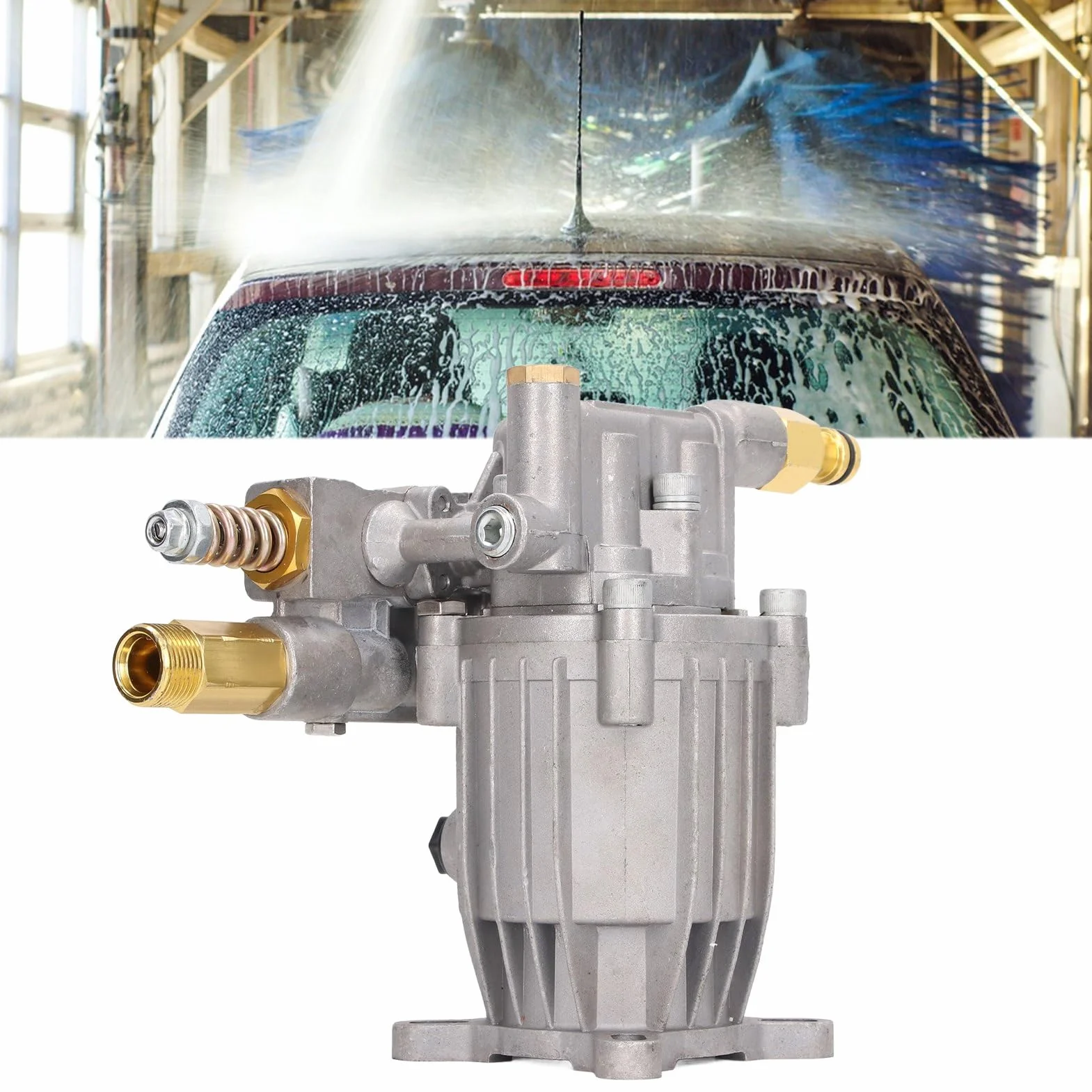 Bomba de Lavadora de Alta Presión, Bomba de Lavadora Eléctrica de Eje Horizontal, 2610-3000PSI 2,2-2,4GPM para Diversas Tareas de Limpieza