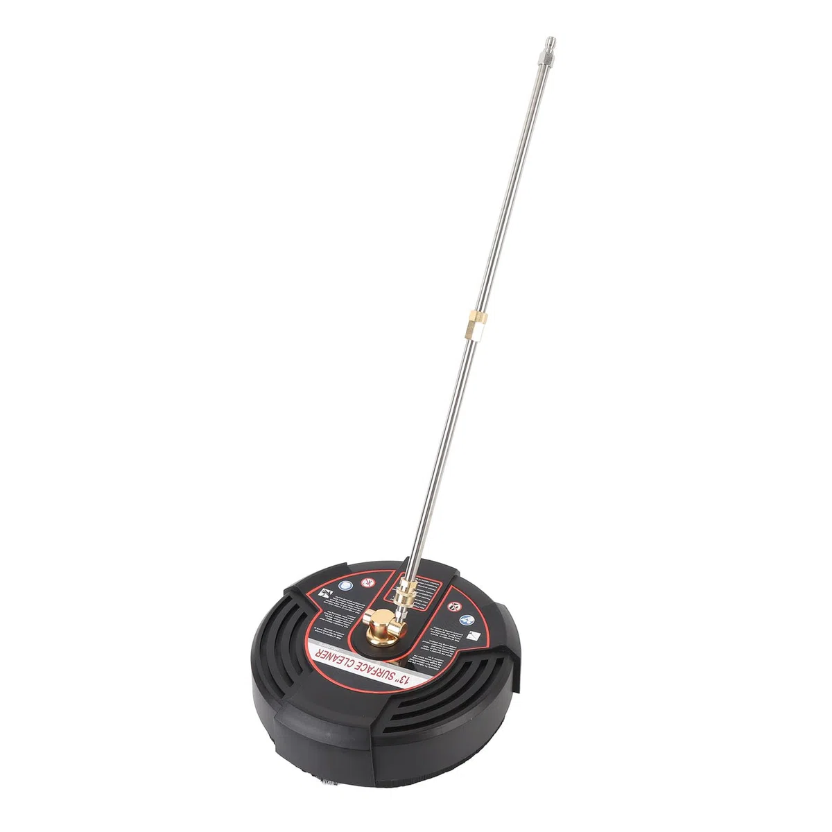 Jeffergarden Limpiador de Superficies para Lavadora a Presión, Accesorio para Lavadora Eléctrica con Carcasa de Acero Inoxidable con Cabezal de Limpieza de 13 Pulgadas, 2500 PSI, 2 Varillas de