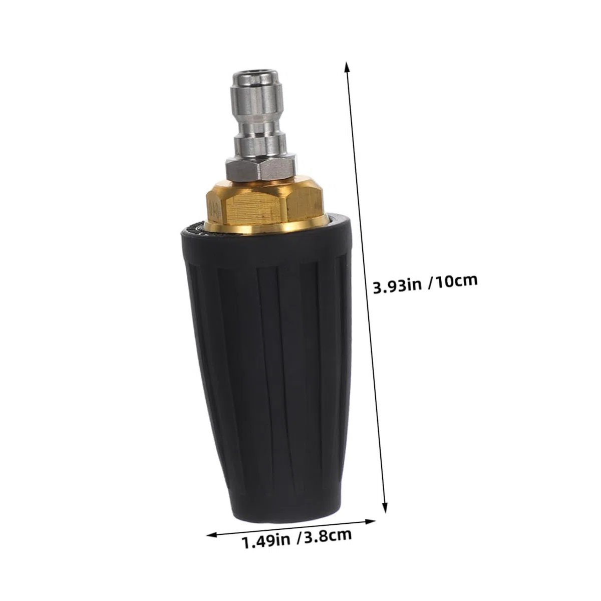 Yardenfun Boquilla Giratoria para Hidrolavadora 1/4 4000 Psi Conexión Rápida 2 Piezas Boquilla Turbo Rotativa de Alta Presión para Limpieza de Coches Jardines y Superficies Difíciles