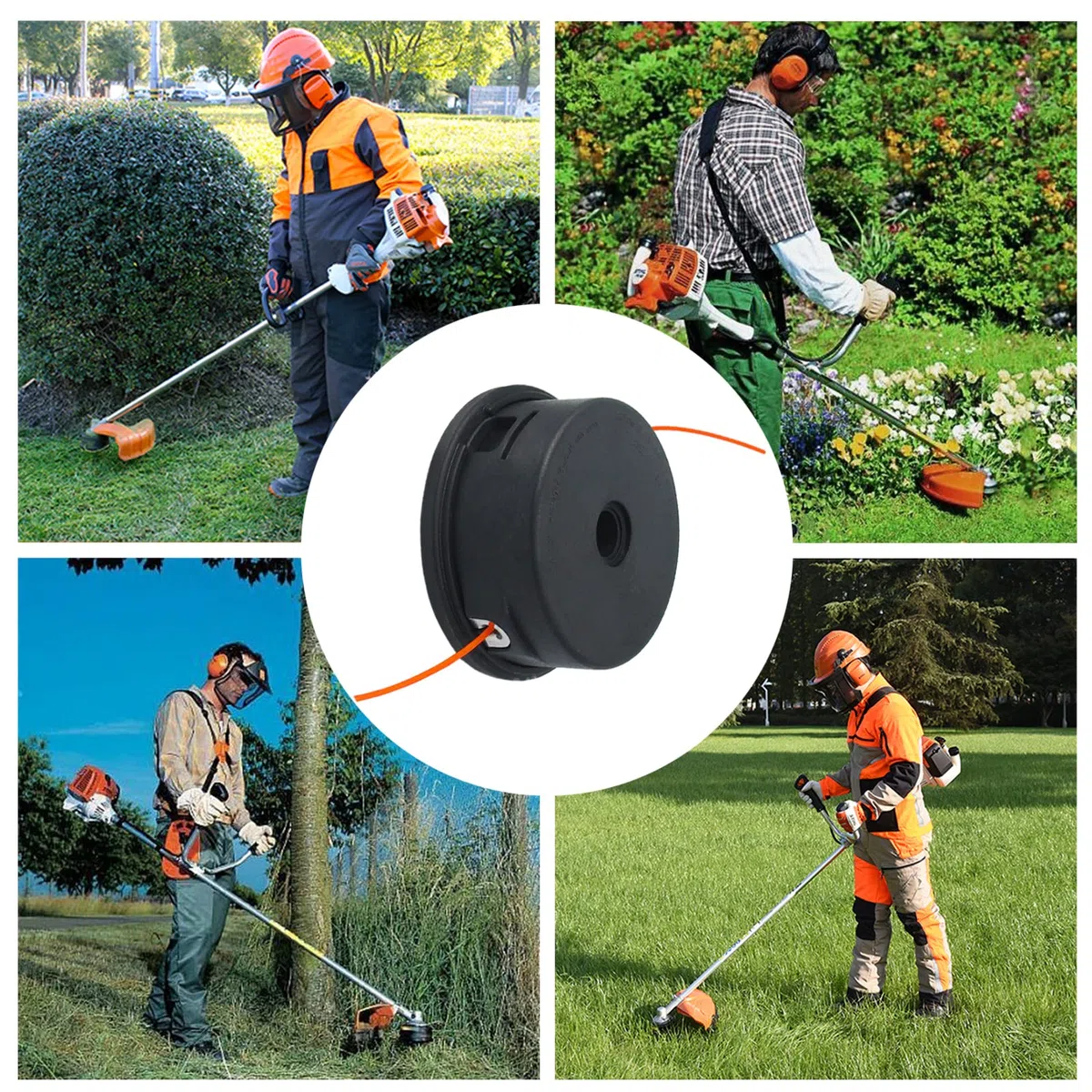 Ineedtech AutoCut 25-2 - Cabezal de Recortadora de alimentación de Impacto 4002-710-2108 para Stihl FS44 FS50 FS55 FS56 FS60 FS65 FS70 FS74 FS76 FS80 FS86 FS90 FS110 FS130 Sustituye a 4002-710-2191
