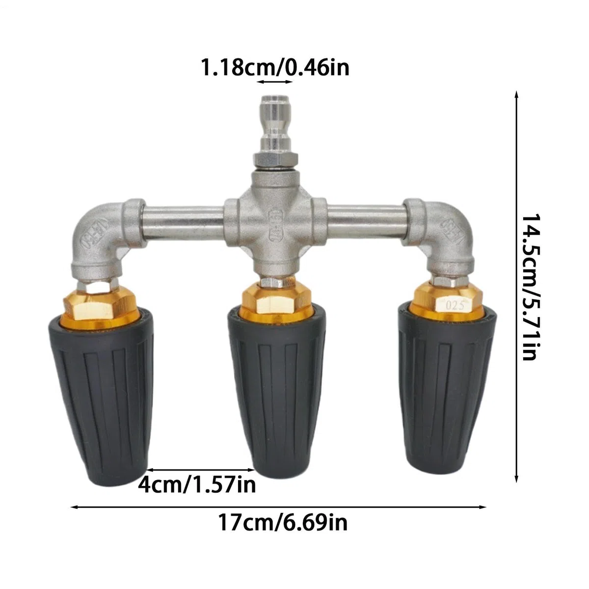 Boquilla Turbo Para Hidrolimpiadora 4000 PSI Resistente Con 360 Grados | Inyector Rotativo Para Limpiadora Para Caminos De Entrada Casa Jardín Adoquines Vallas Suelo Muros Terraza