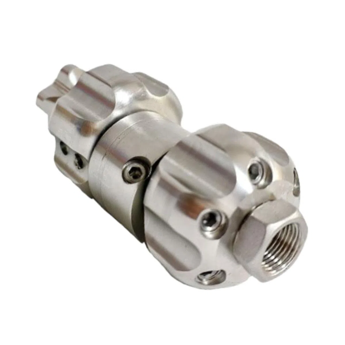 Milageto Piezas de Boquilla para hidrolimpiadora de alcantarillado, Conector rápido de Acero Inoxidable con Interna de 3/8", Cabezal de Boquilla, 70 L Mín. 150 Bar