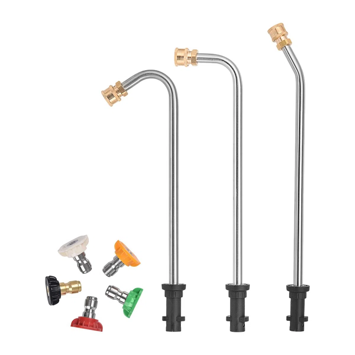 Lanza Extensora Para Hidrolavadora Lanza de Repuesto | Vara Extensora de Hidrolavadora con 5 Boquillas de Pulverización para el Porche, Balcón, Entrada, Suelo, Patio, Jardín y los