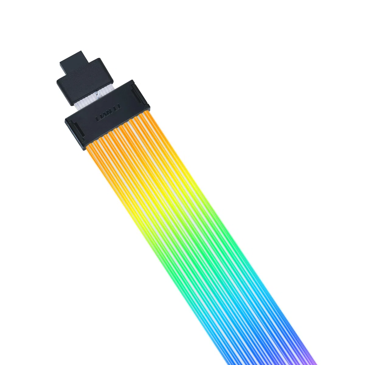 Lian Li Strimer Wireless 16-8, Cable GPU RGB 16 Pines | Cable de extensión GPU RGB direccionable, conector 12VHPWR 16 pines, control inalámbrico vía L-Connect