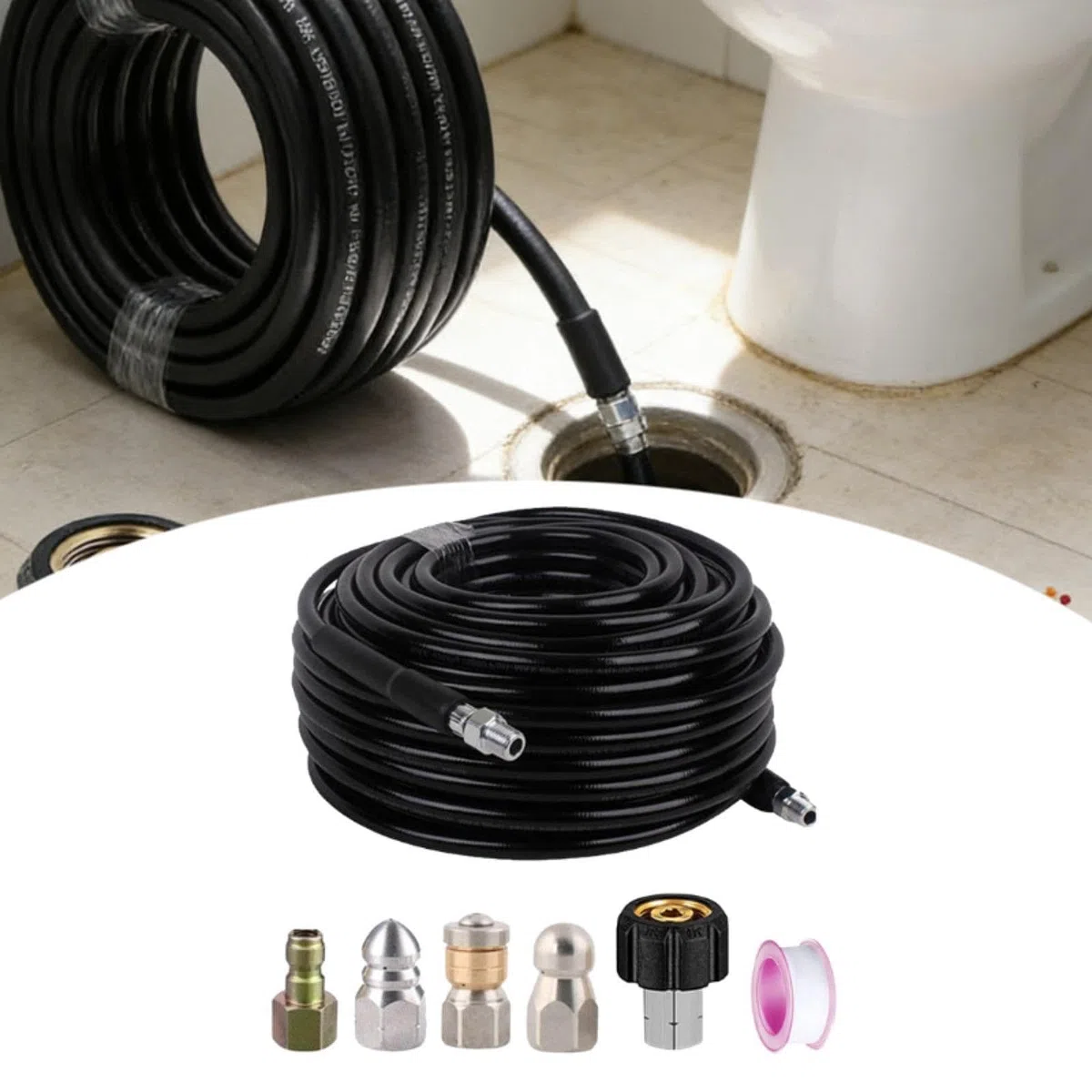 MagiDeal Kit de para hidrolavadora, Repuesto para jardín, riego de Patio, césped, Piezas versátiles, Herramientas para Lavado de, Style G