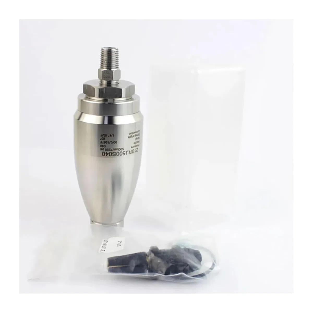 Boquilla turbo inox 500 bar, rotación 360 | Boquilla rotativa de ultra alta presión para limpieza con hidrolavadora(2pcs Repair kit)