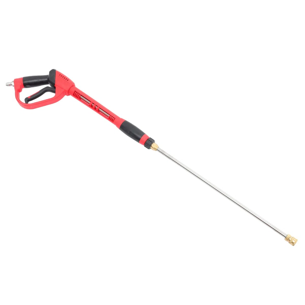 Lanza de Alta Presión para Hidrolimpiadora Roja con Extensión de Varilla Compatible con Psi Herramienta Ligera para Limpieza de Jardines y Vehículos