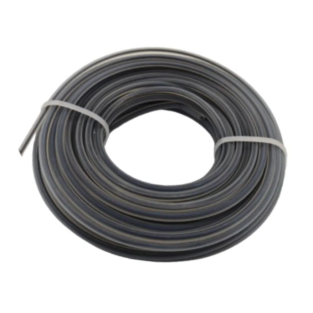 Ajuste for Hilo de césped de Nailon de 2,7/3mm, Cabezal Cortador de Cepillo, Cuerda Cuadrada, Alambre de Corte, cortacésped, Fil Debroussailleuse(2.7mm x 15m-2pcs)