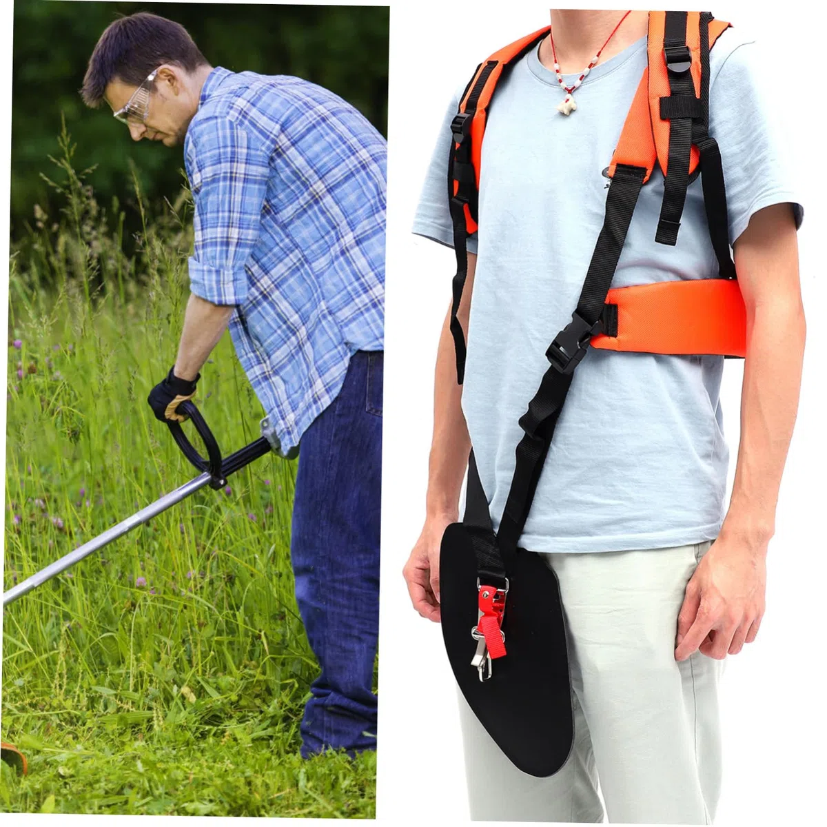 YARNOW 2piezas Correas Suaves para Arnés Cinturón Acolchado Cómodo Accesorios para Desbrozadora para Jardinería
