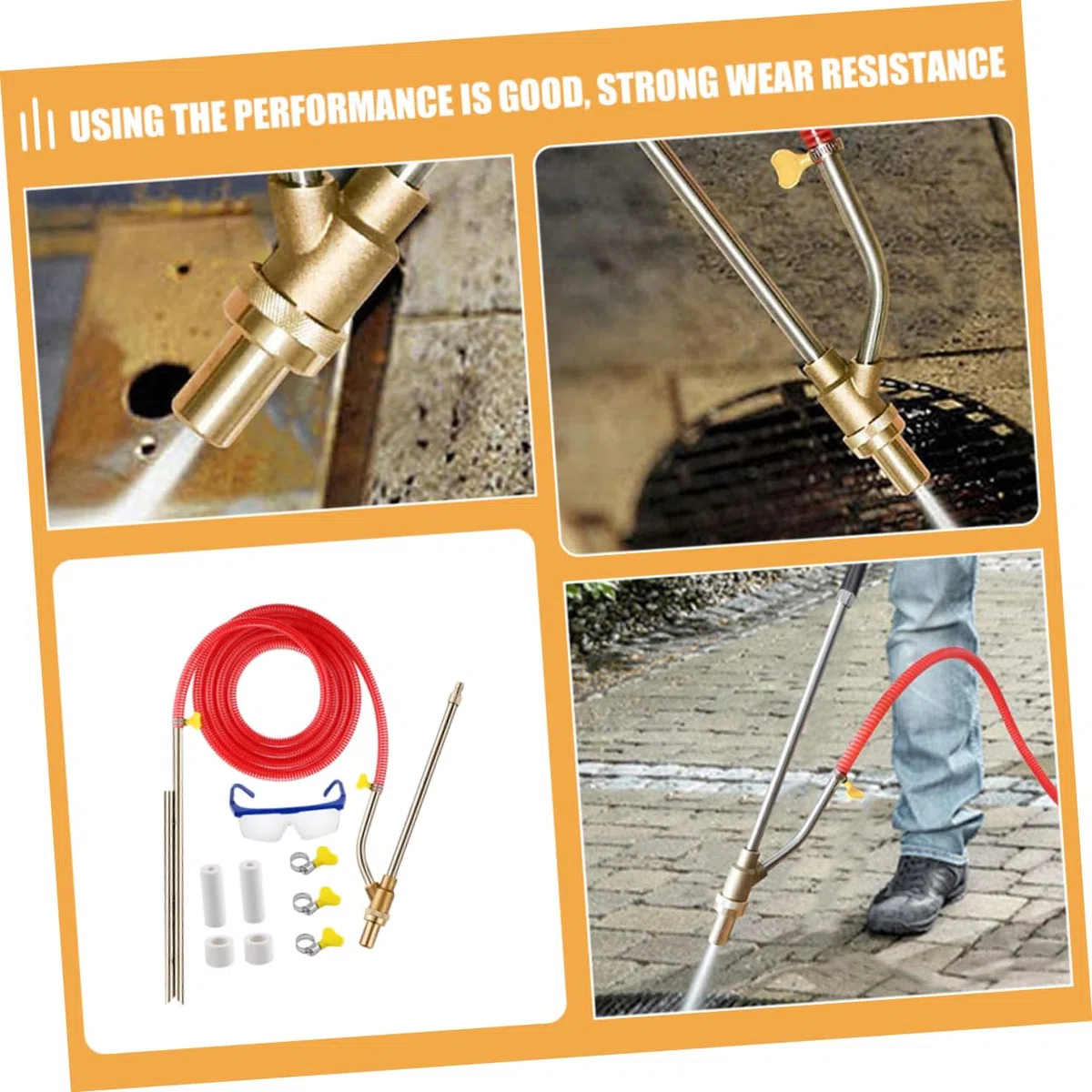 Gatuida Accesorios de Chorro de Arena Herramienta de Desoxidación Profesional Kit de Arenado para Quitar Pintura Incluye Manguera y Boquillas de Cerámica para Trabajos de Jardinería