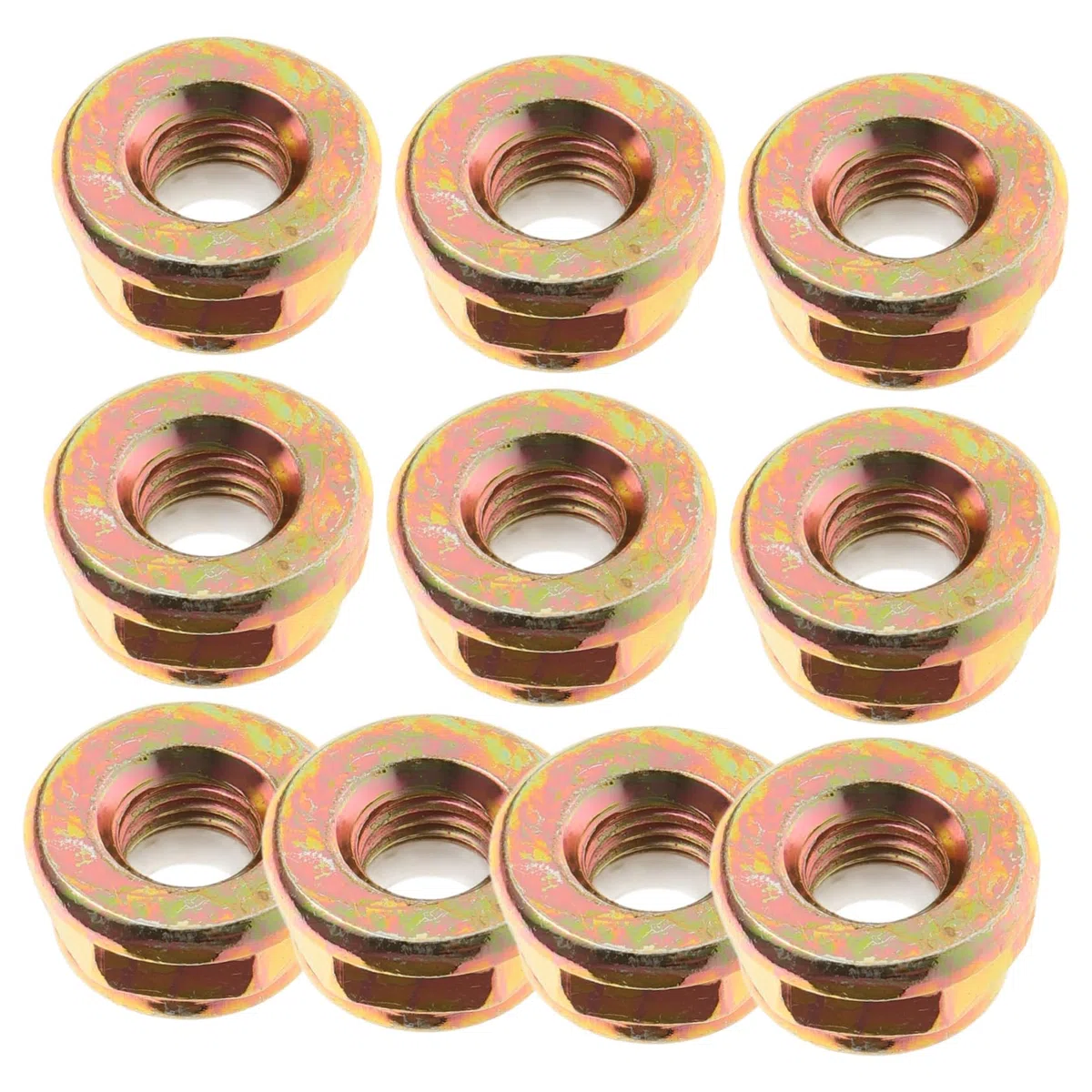 TOYANDONA Tuercas para Cortacésped Accesorios De para Desbrozadoras Diseño De para Instalación Rápida Y Efectiva para Reparaciones Y Reemplazos De Tuercas Máquinas De 10 Piezas X 5