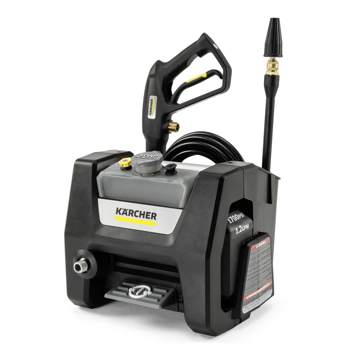 Kärcher K1700 - Boquilla pulverizadora para depósito de detergente, revestimiento de entrada, patio, máximo 1700 PSI GPM, color negro