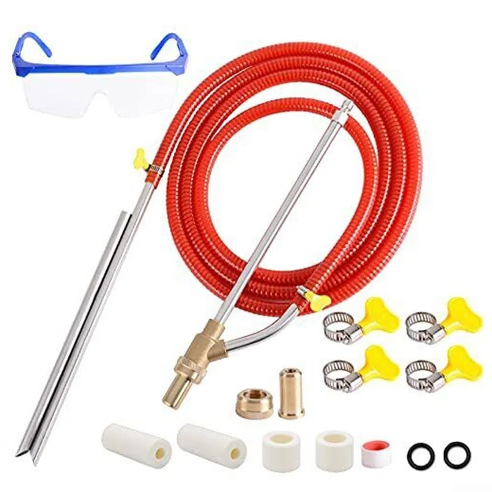 Kit de chorro de arena para lavadora a presión, accesorio abrasivo húmedo de 5000 PSI, arandela eléctrica para eliminar óxido, graffiti, pintura