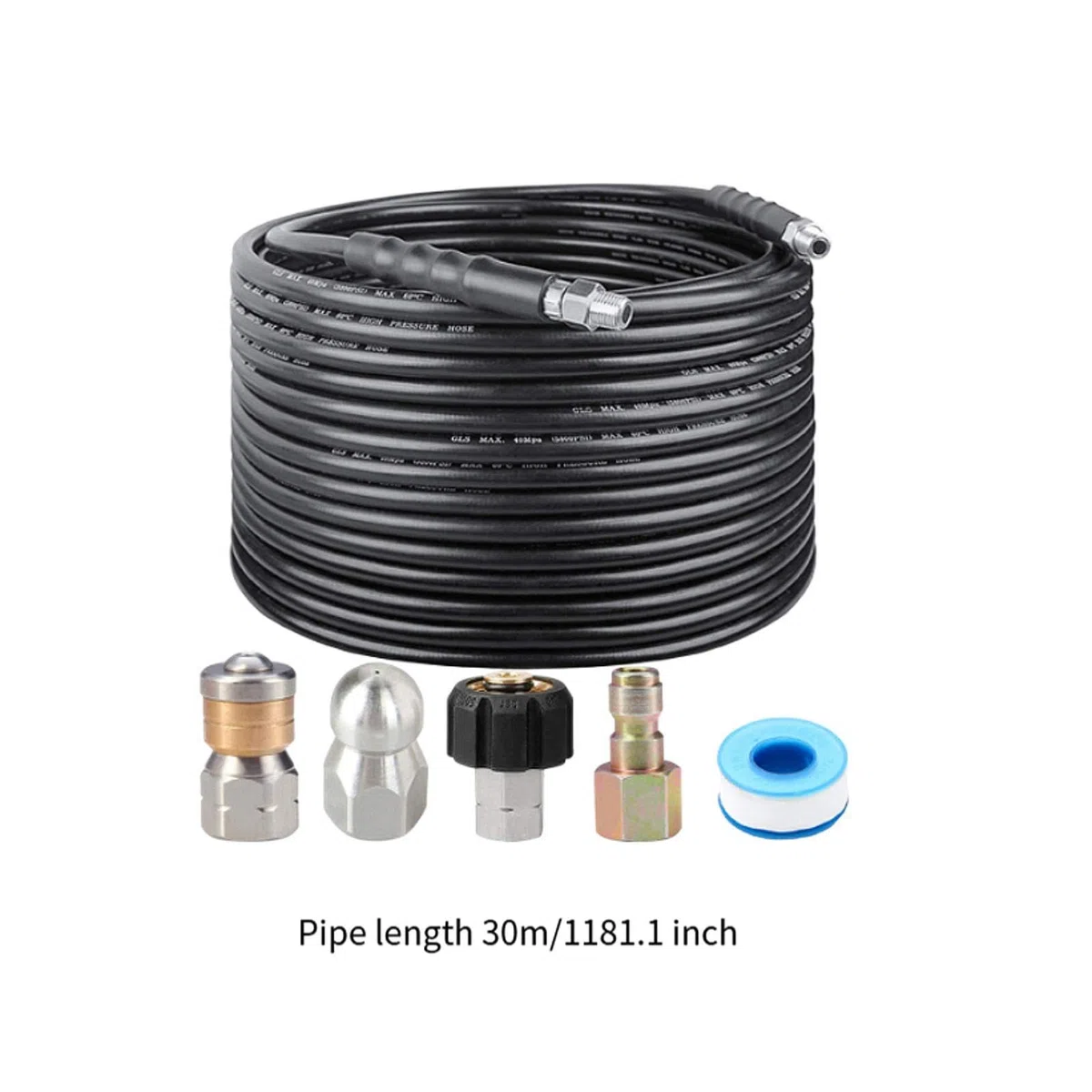 Kit de Limpieza de Desagües con Hidrolavadora para Fregaderos de Cocina Y Tuberías de Drenaje.