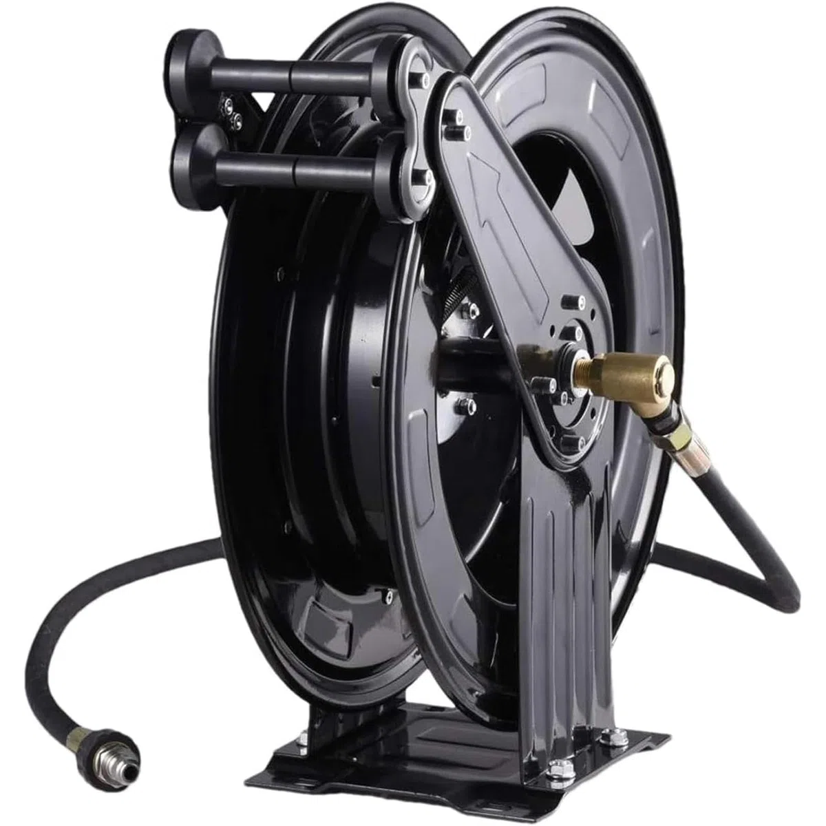 Carrete De Manguera para Hidrolavadora De Acero Resistente, Carrete De Manguera para Hidrolavadora Retráctil Automático, para Agua/Aire/Aceite