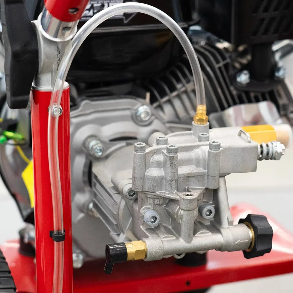 Bomba de lavado a presión horizontal de eje de 3/4 pulgadas, máximo 3400 PSI, 2.5 GPM, repuesto para motores de 180-225 cc, rendimiento mejorado