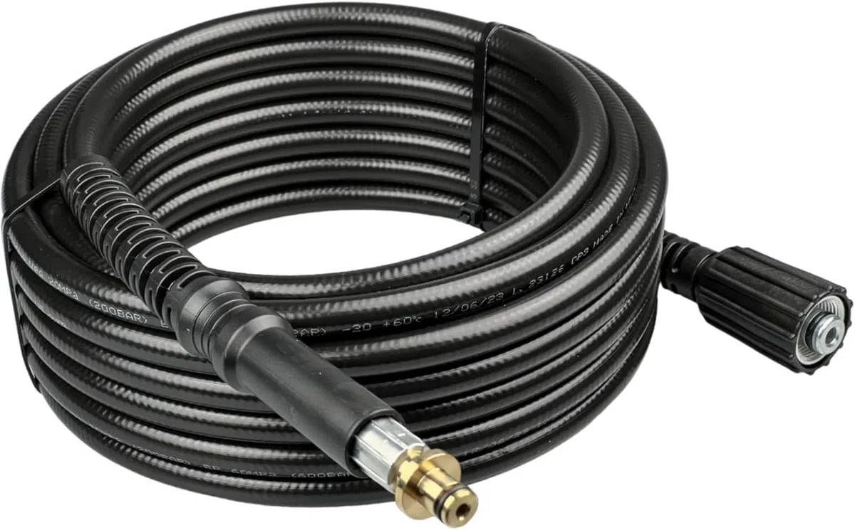 M&M Smartek manguera HP 20 m para Kärcher K2-K7, 6.390-463.0, alta presión | Manguera reforzada de alta presión con protección anti-dobleces; comprobar conexiones, presión, temperatura y equipo seguro.