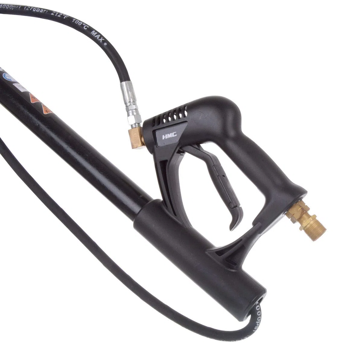 Lanza telescópica, mango telescópico, brazo telescópico, tubo telescópico compatible con Kärcher M22, lanza de alta presión con lanza angular con boquilla, Lanza robusta y duradera hasta 7,4 m