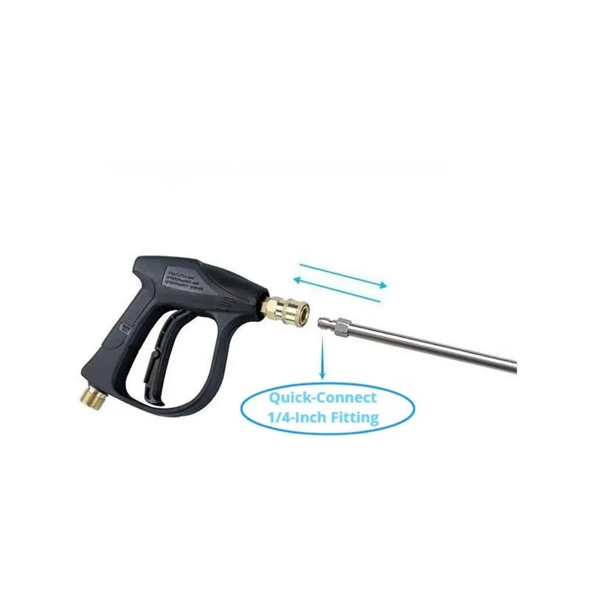 Varita de extensión para lavadora a presión Extensión de acero inoxidable for hidrolavadora con conexión rápida (1/4 pulgada) - Alta resistencia(Color 2)