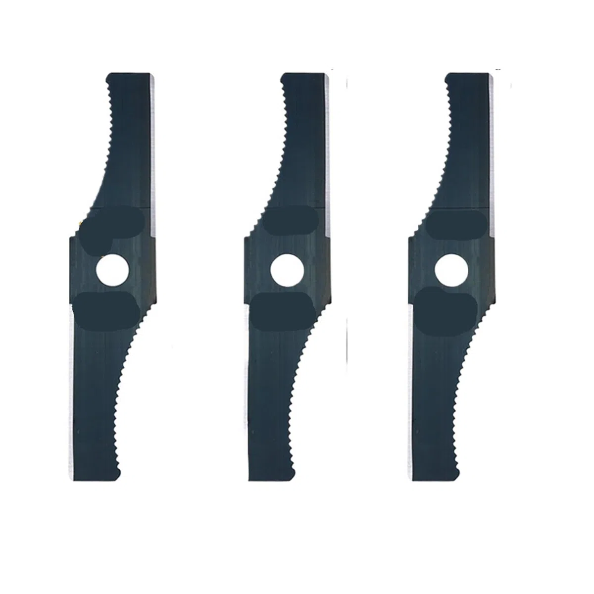 Genérico Cuchillas for desbrozadora en Forma de S, compatibles con Cabezal de Corte Giratorio, Cuchilla Dentada for deshierbe de 12,7 Pulgadas
