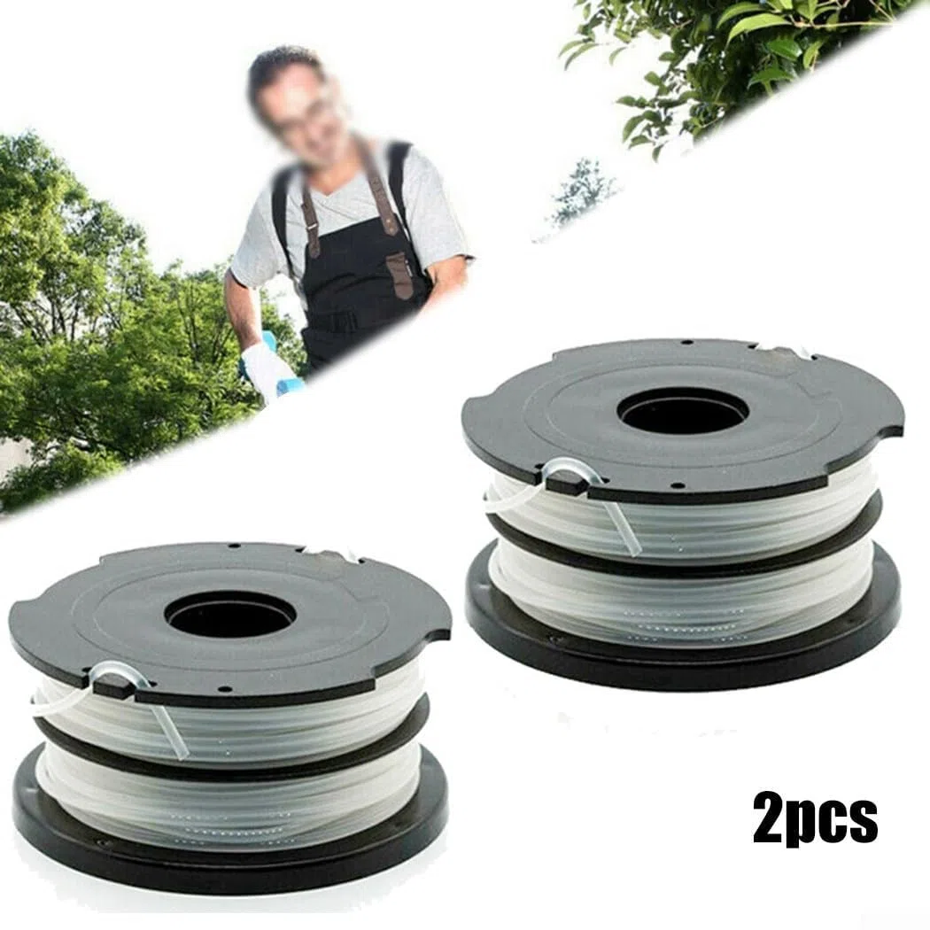 Bobina de Repuesto para Hilo de cortabordes, Paquete de 2 carretes e Hilos de Repuesto for Black & Decker GL315 y Otras desbrozadoras.