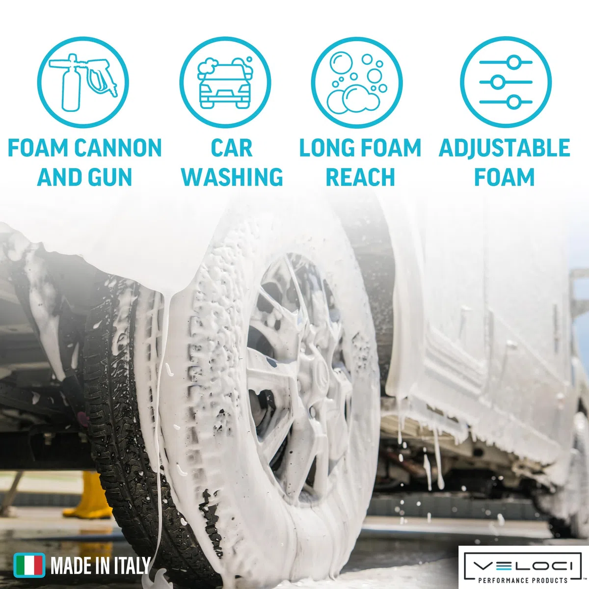 MTM Hydro Ultimate PF22.2 Foam Cannon Gun Kit for Pressure Washer, High Pressure Foam Power Washer Attachment, Foam Lance for Auto Detailing, Car Washing, Boats, Roofs, Adjustable Nozzle