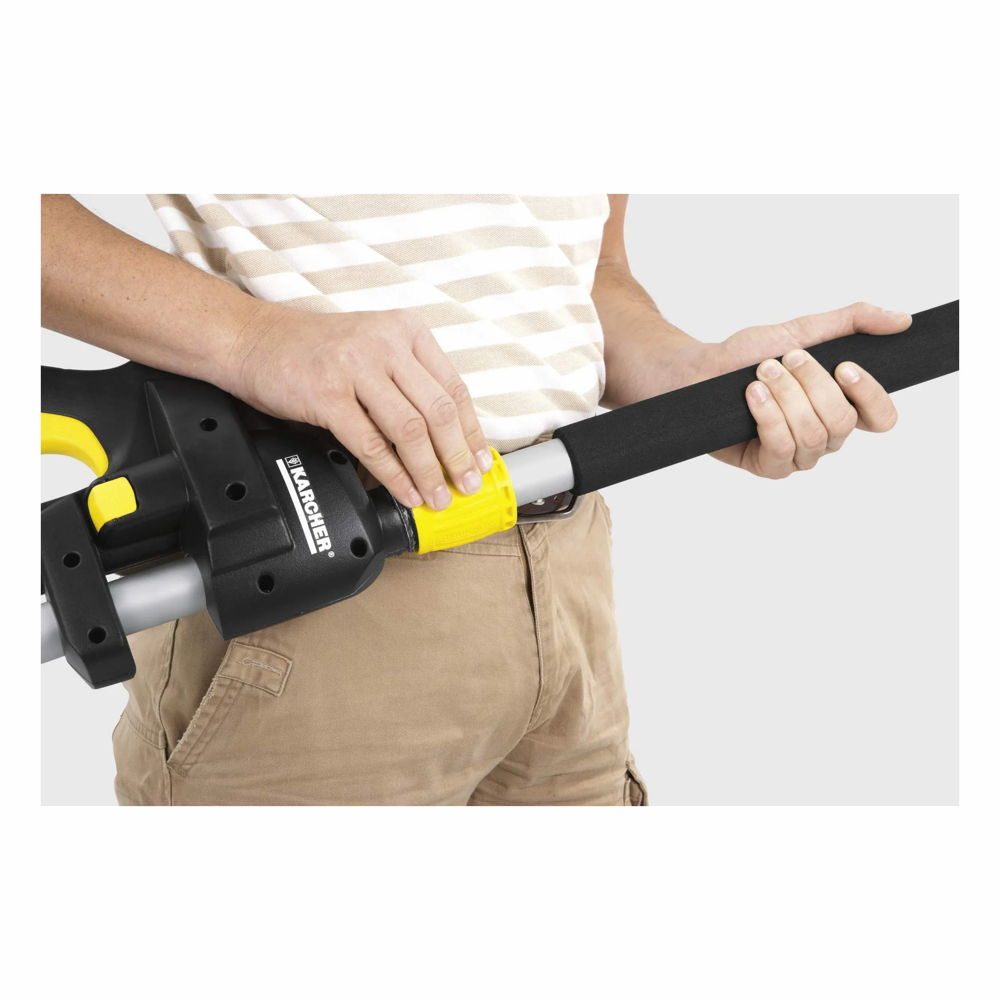 Kärcher Lanza telescópica TLA 4 (para limpiar superficies de hasta 5 metros de altura, compatible con todas las hidrolimpiadoras Kärcher K2 a K7), color negro/amarillo (‎2.644-190.0)