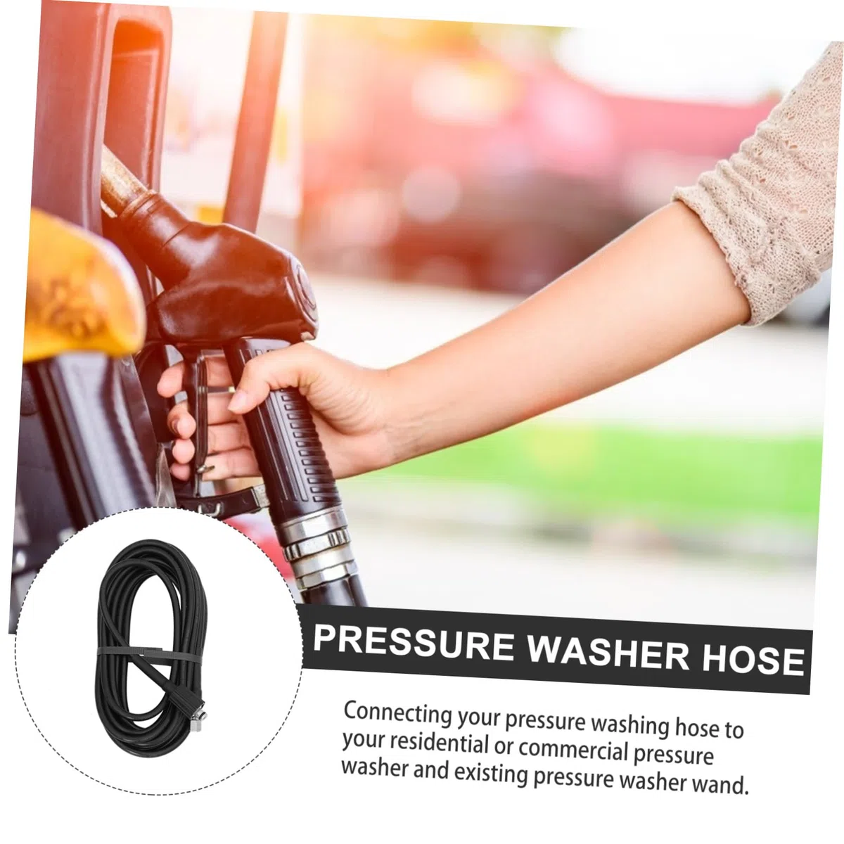 NOLITOY Manguera Extensión Hidrolavadora Alta Presión Tubo Resistente Compatible con Práctica para Limpieza y Desatasco Doméstico y Profesional