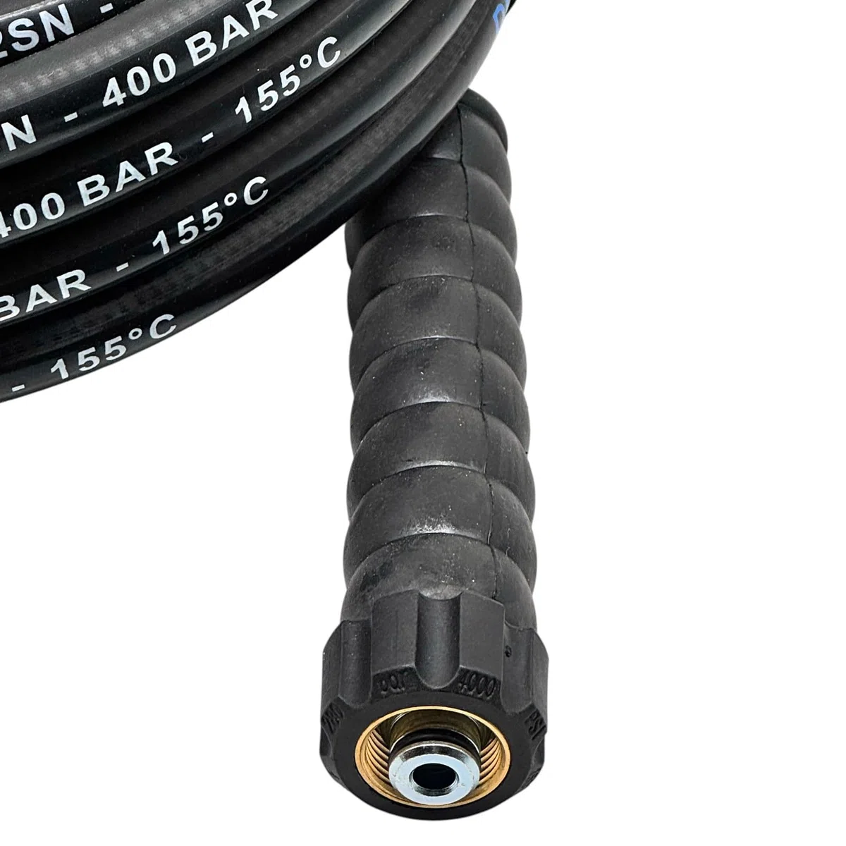 M&M Smartek manguera HP 25 m, 400 bar, para Kärcher/Kränzle, alta presión | Manguera reforzada de alta presión con protección anti-dobleces; comprobar conexiones, presión, temperatura y equipo seguro.