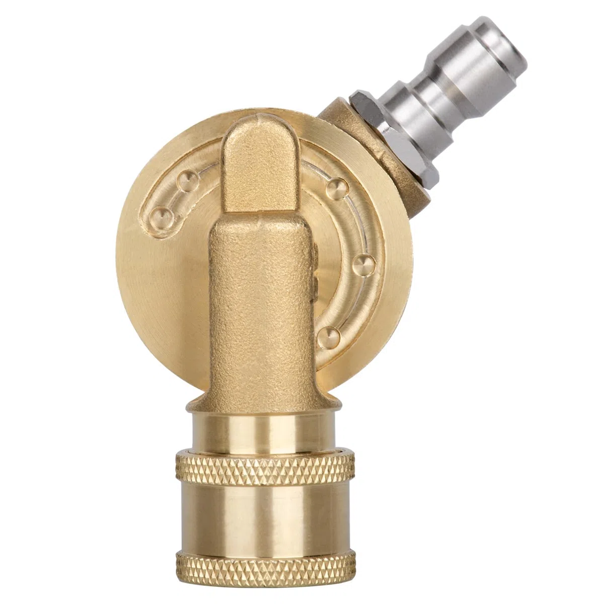 Accesorio limpiador de canalones para lavadora a presión, acoplador giratorio de 240 grados, conexión rápida de 1/4 pulgadas, 7 ángulos para boquilla de pulverización de lavadora eléctrica, 4500 PSI