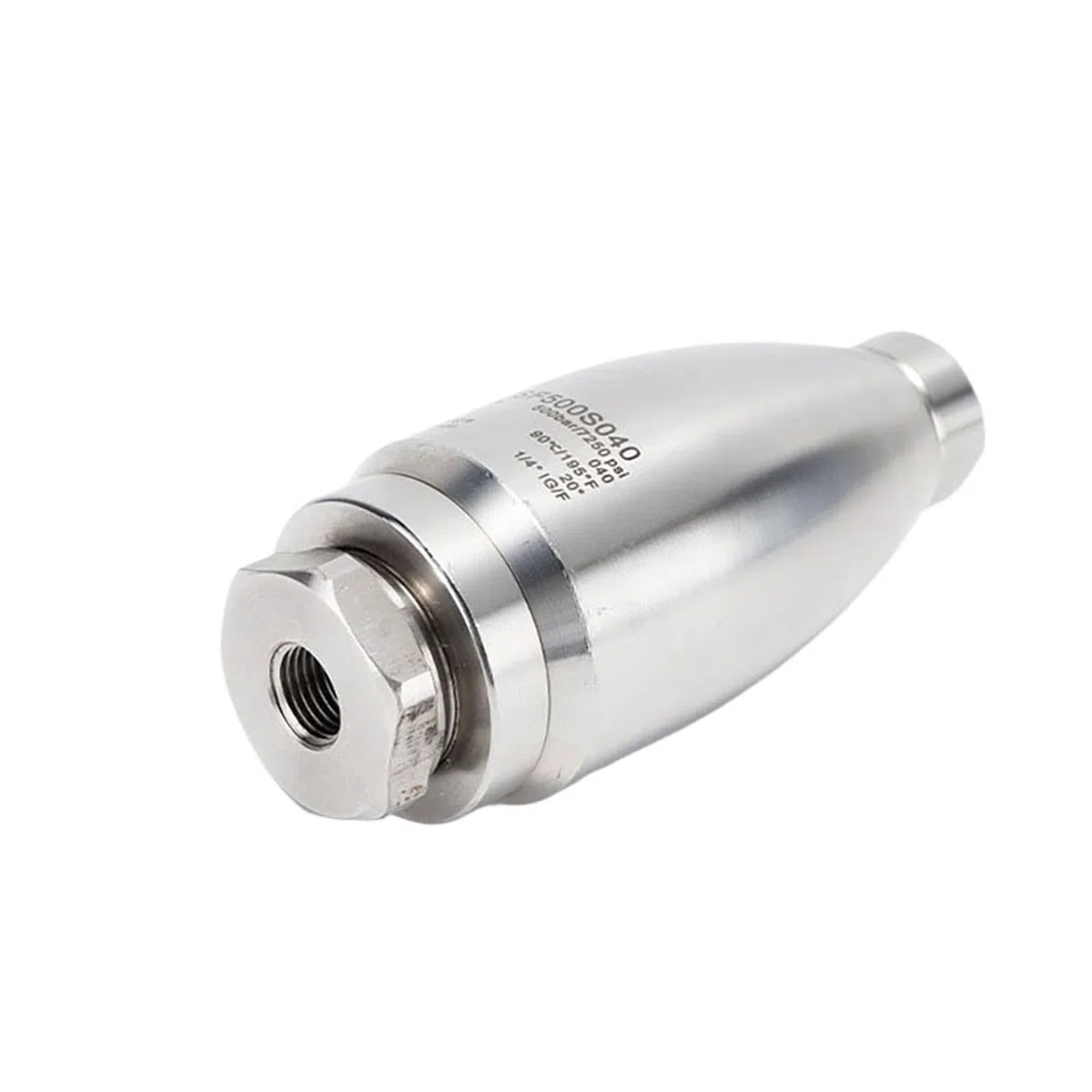 Boquilla Turbo de Acero Inoxidable de Ultra Alta presión de 500 Bar y 7350 PSI, Boquilla giratoria de 360 ​​Grados for hidrolavadora
