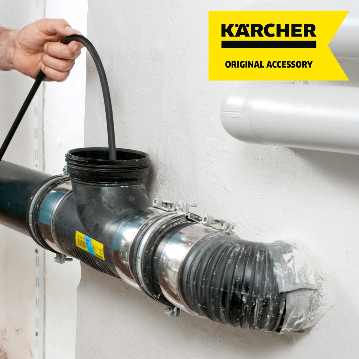 Kärcher 2.637-729.0 - Kit de limpieza para tubos, tuberías de desagüe, bajantes de agua, e inodoros, 7,5 m, (Importado de Alemania)