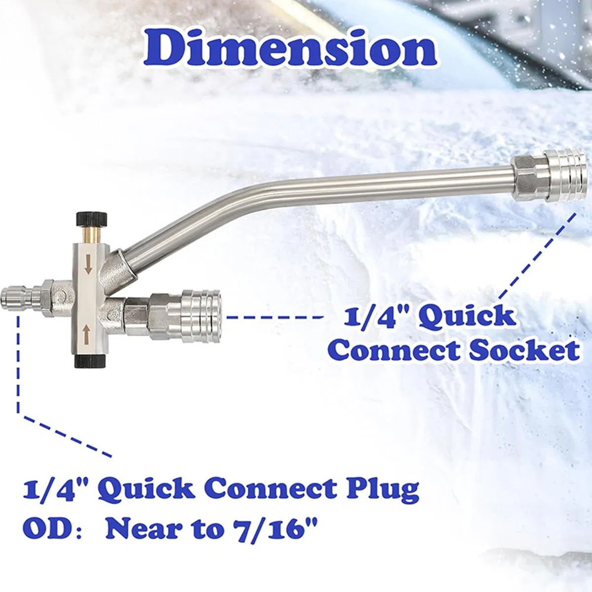 Cañón Espuma Para Lavado Coches Conector Rápido Lavado Y Detallado | Pulverizador Espuma Para Lavado Coches Para Jardín, Terraza, Casa, , Patio, Granja