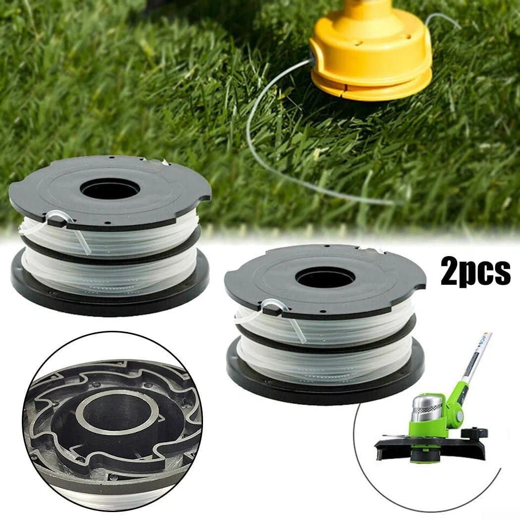 Bobina de Repuesto para Hilo de cortabordes, Paquete de 2 carretes e Hilos de Repuesto for Black & Decker GL315 y Otras desbrozadoras.