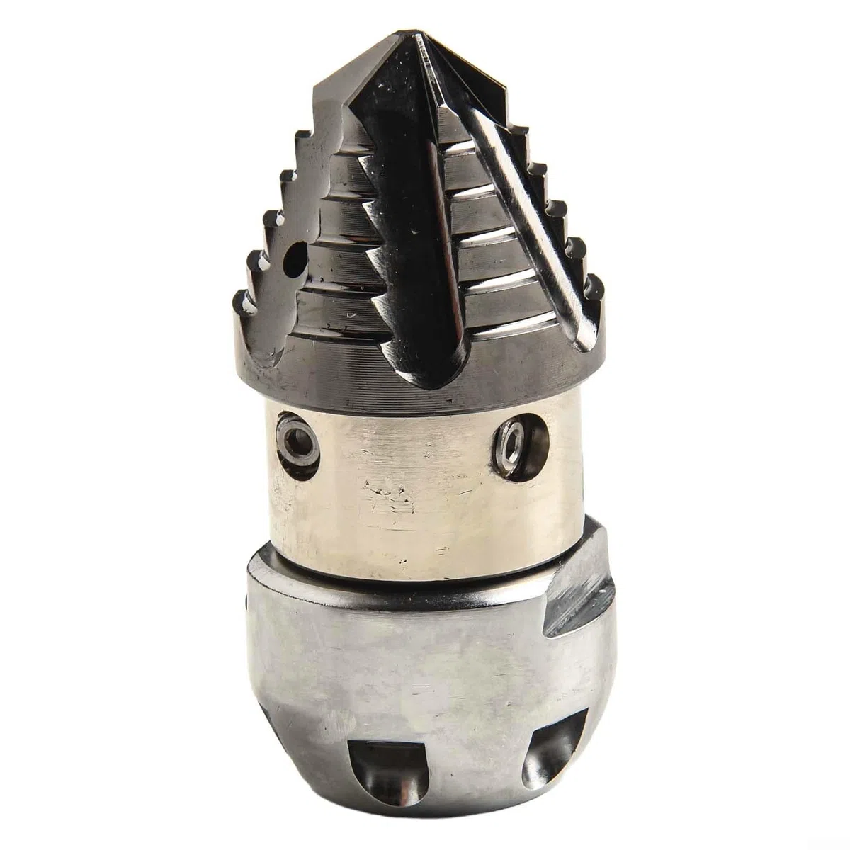 Lavadora de alta presión de boquilla giratoria de 360 grados, descarga de alcantarillado de acero con rosca G1/2, dragado de tubería de pulverización de 40-70L/min (A)