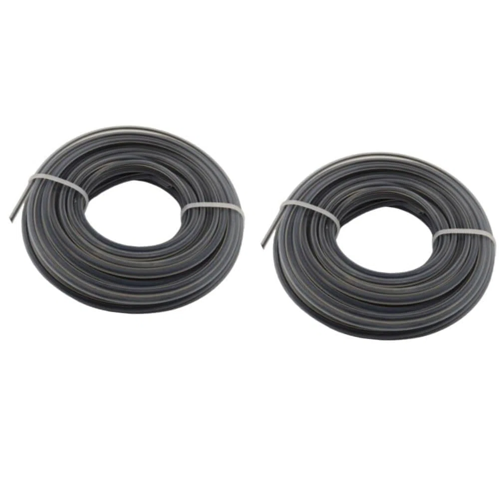 Ajuste for Hilo de césped de Nailon de 2,7/3mm, Cabezal Cortador de Cepillo, Cuerda Cuadrada, Alambre de Corte, cortacésped, Fil Debroussailleuse(3.0mm x 15m-2pcs)