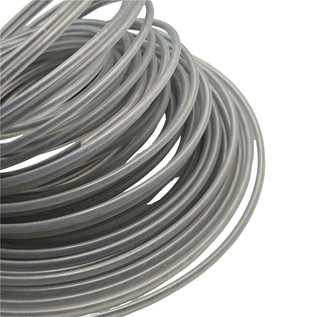 Cable de Acero Redondo Compatible con desbrozadora Universal, 3mm, 15m, Hilo de desbrozadora de Nailon, Cuerda de Repuesto for jardín(3.0mm x 15m-2pcs)