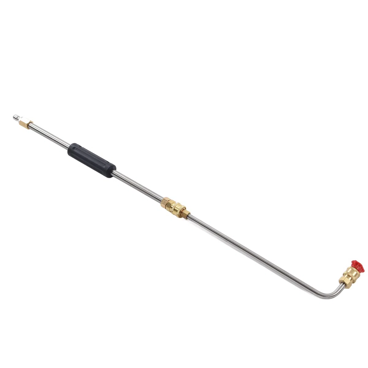 Fafeicy Kit de Accesorios para Lanza de Extensión de Hidrolavadora de 4000 PSI, Herramienta de Limpieza de Alta Presión con 5 Boquillas de Conexión Rápida con Rosca M24 para áreas de