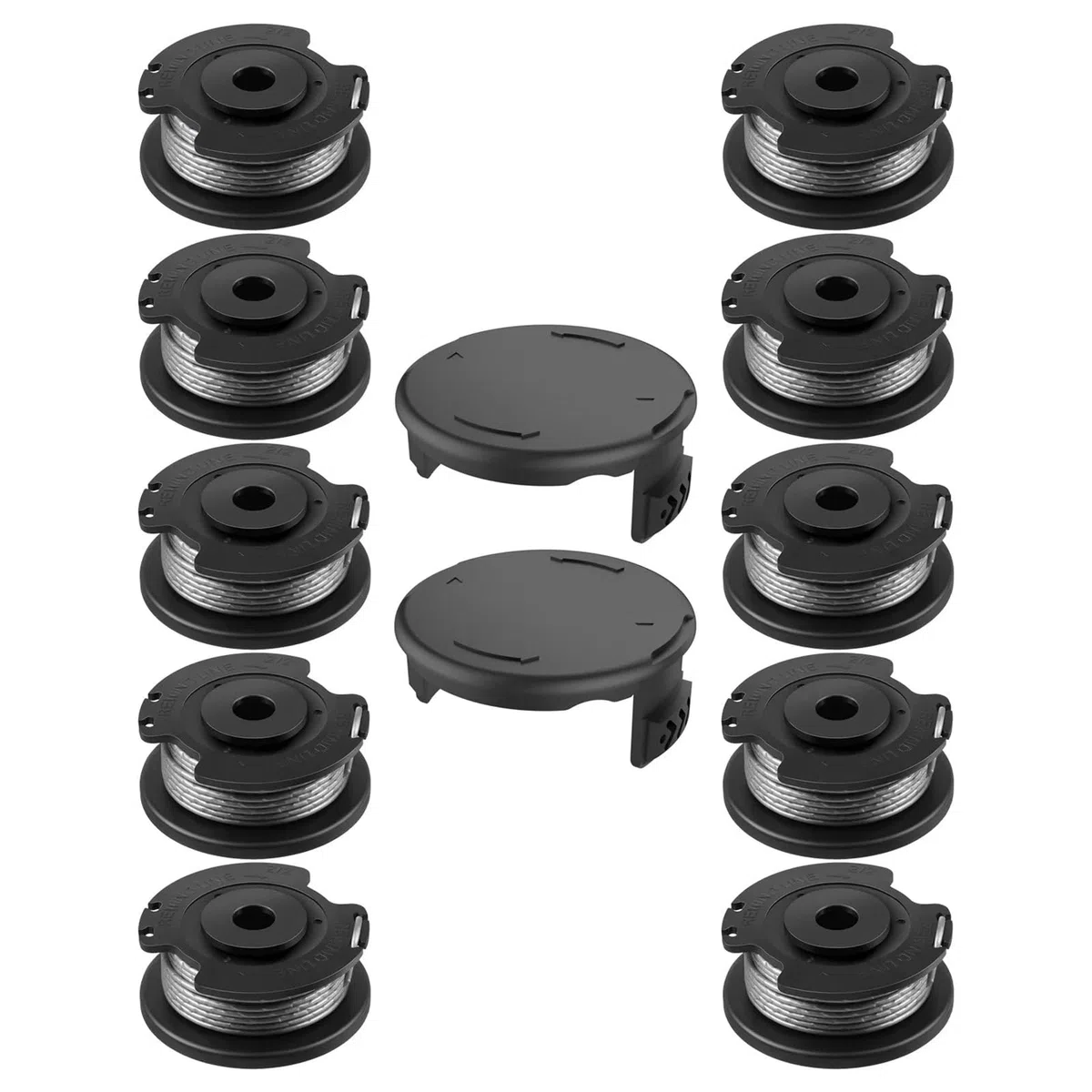 F016800385 Carrete de hilo de repuesto for desbrozadora Bosch EasyGrassCut (10 carretes + 2 tapas)